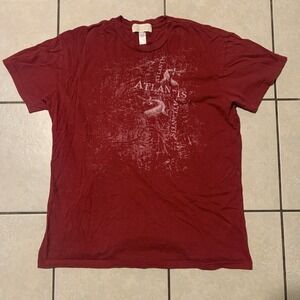 Atlantis Paradise Island Bahamas Large Red Short Sleeve T Shirt